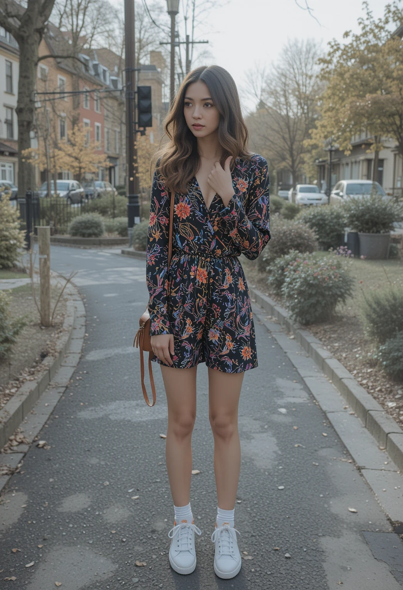 Romper with Sneakers