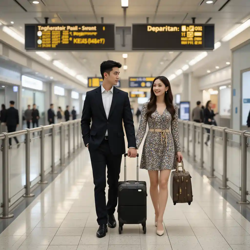 Couple Airport