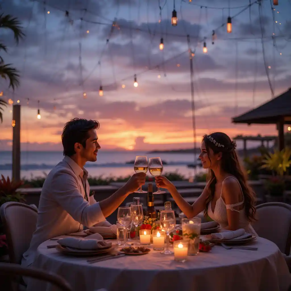 Romantic Dining & Cafe Couple Photo Ideas