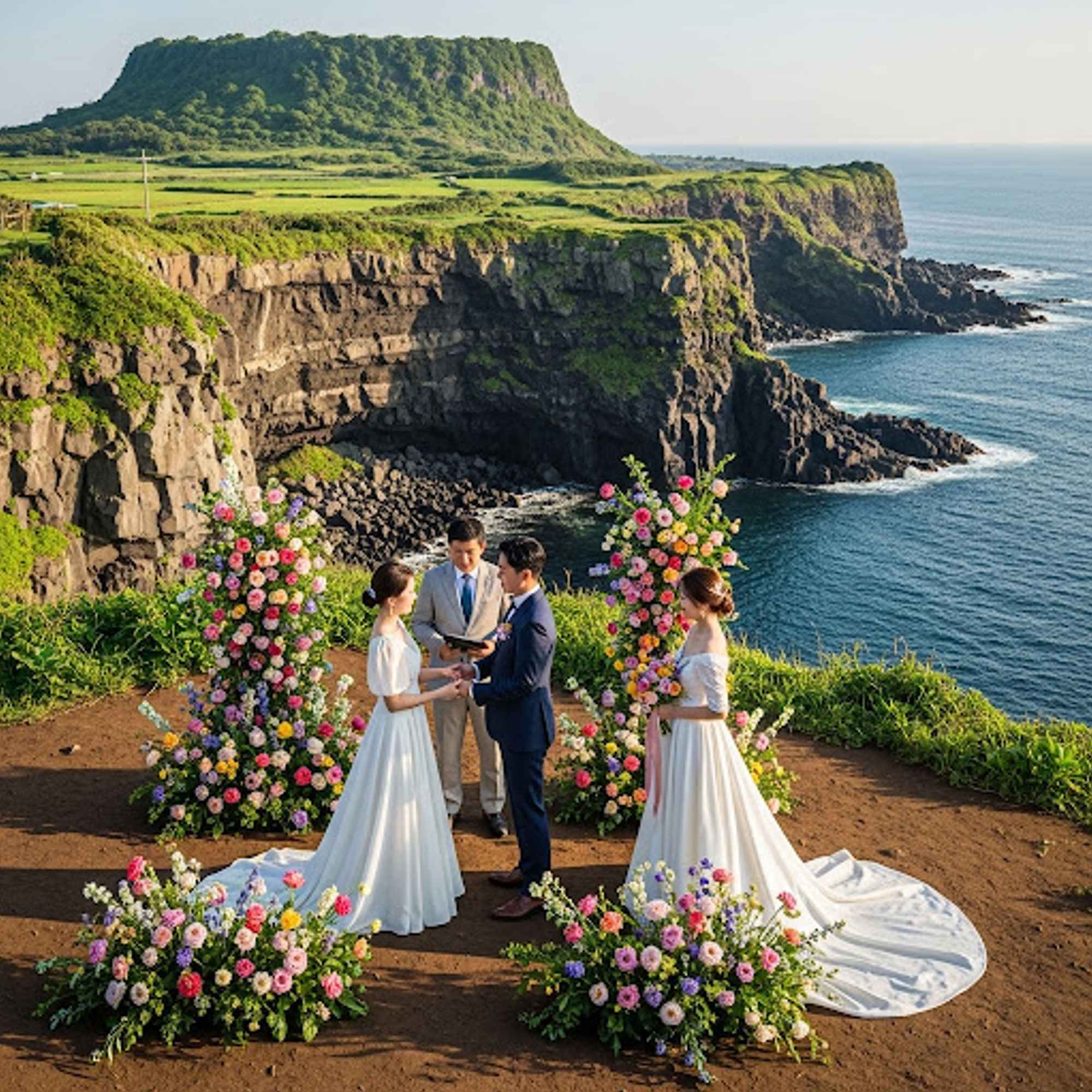 Intimate & Unique Jeju Island Wedding