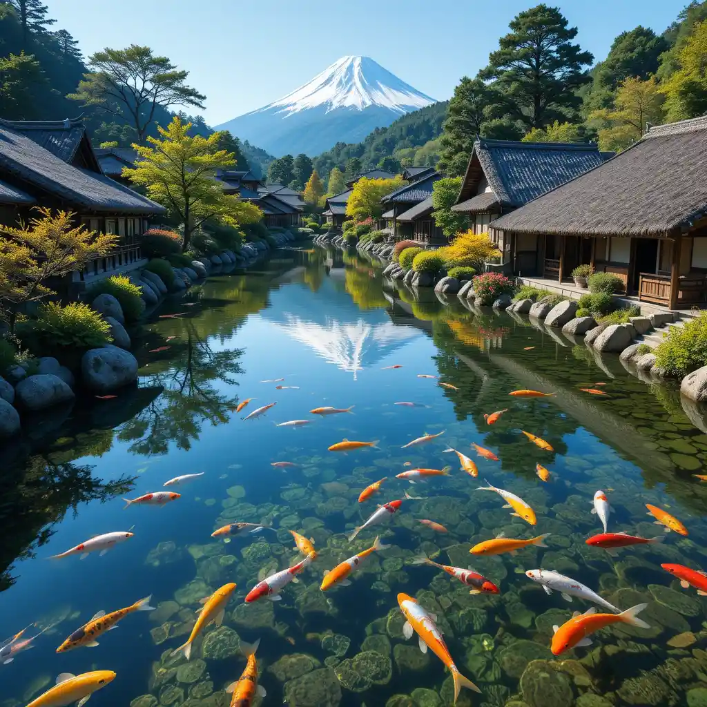 Romantic Views of Fuji Mountain