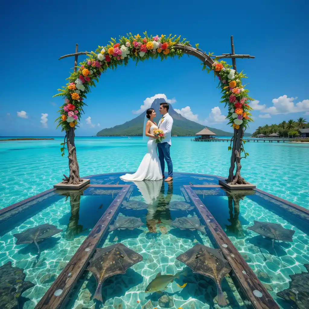 Tropical Island Wedding