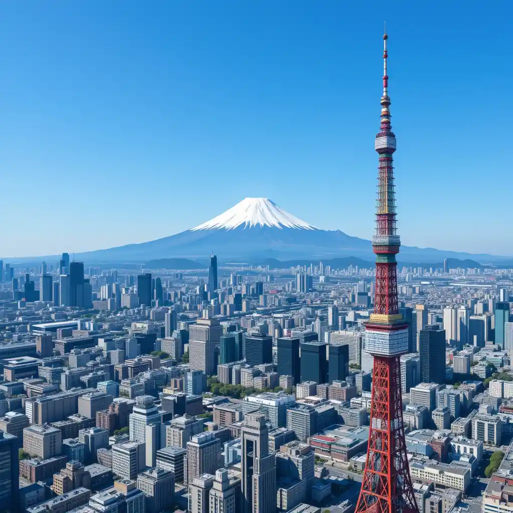 Fuji Mountain from Cities