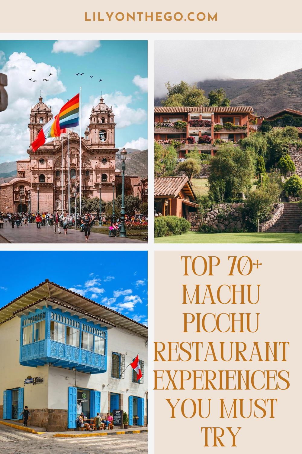 Machu Picchu Restaurant Experiences