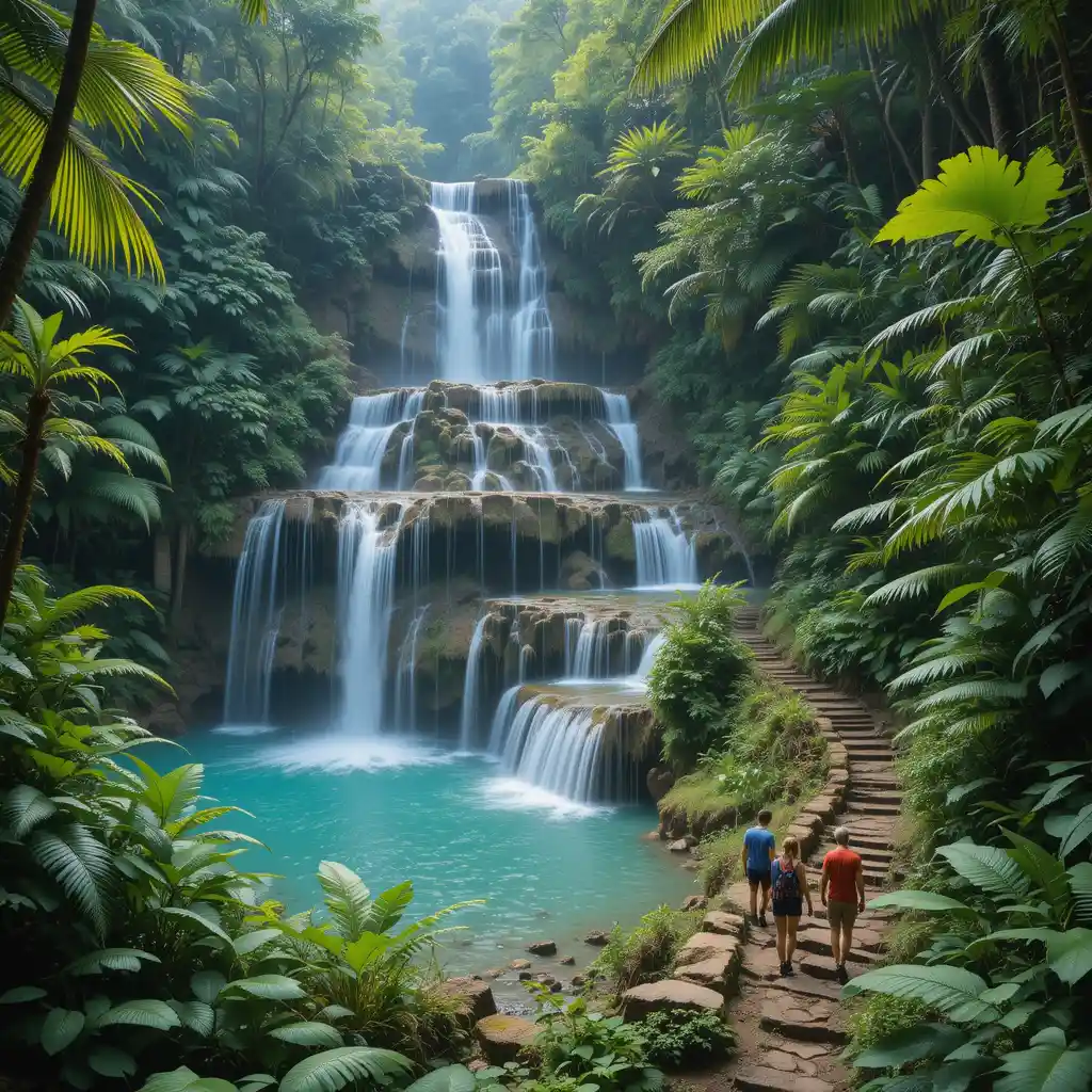 South American Secret Waterfall