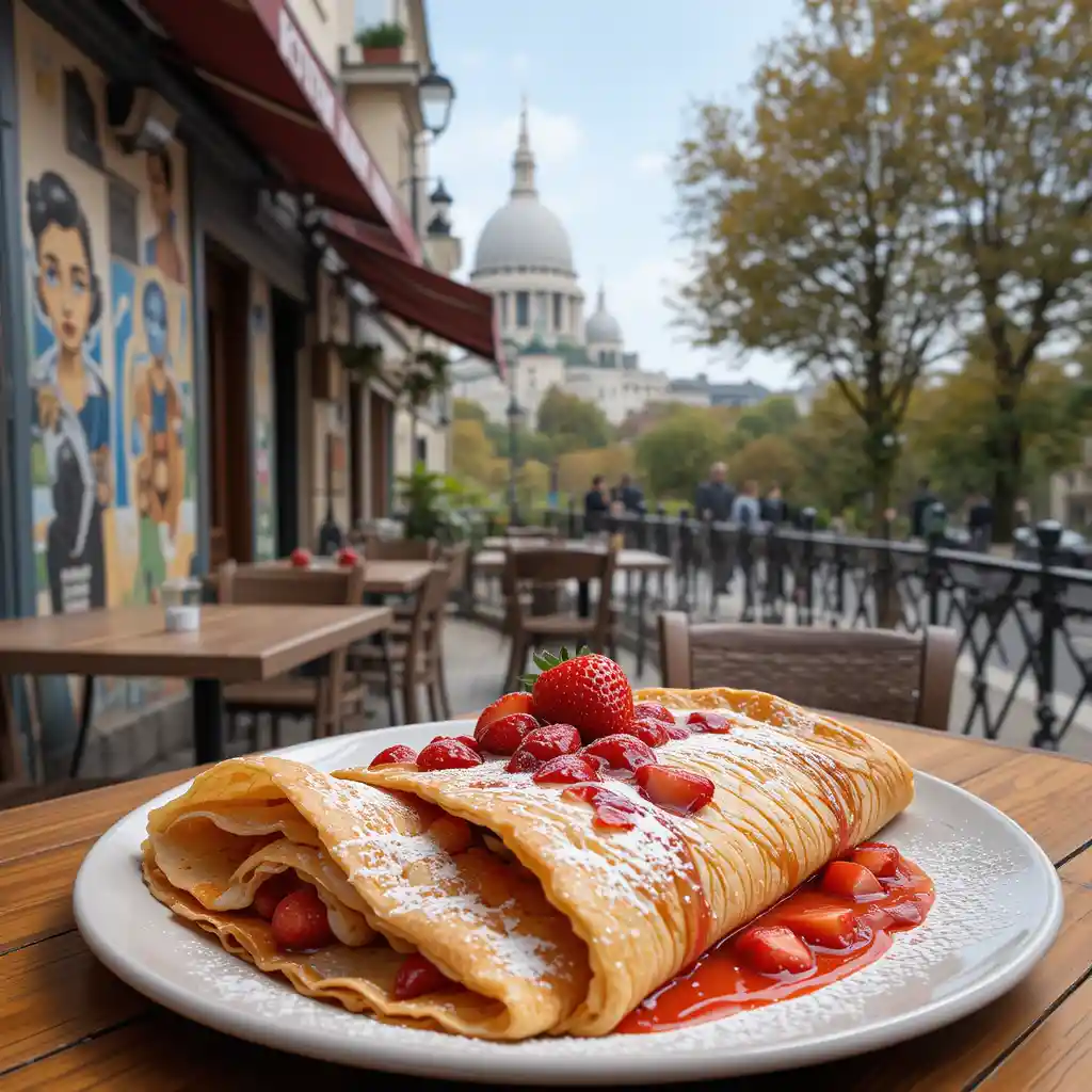 Street-Style Best Crepe in Paris