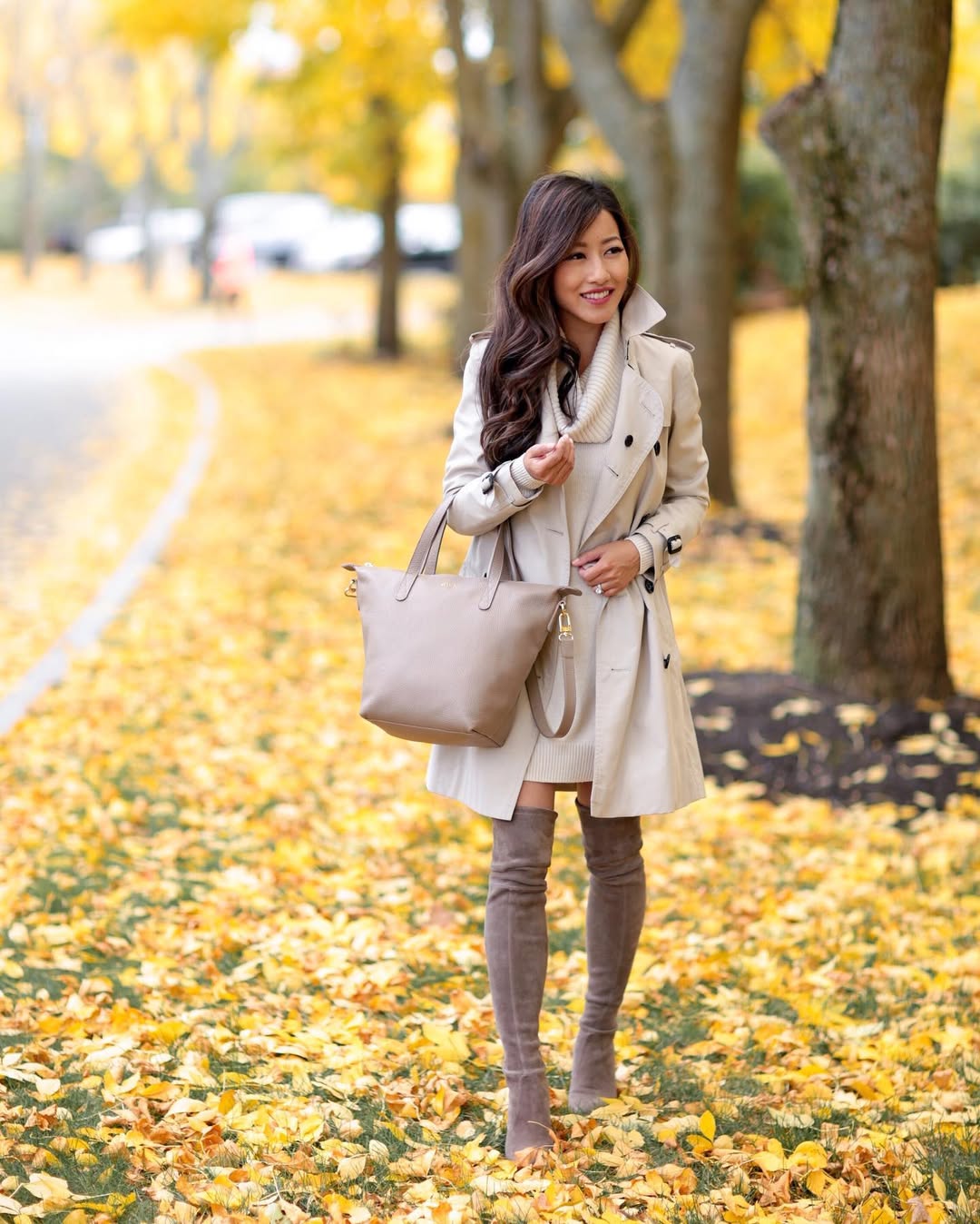 Turtleneck sweater dress