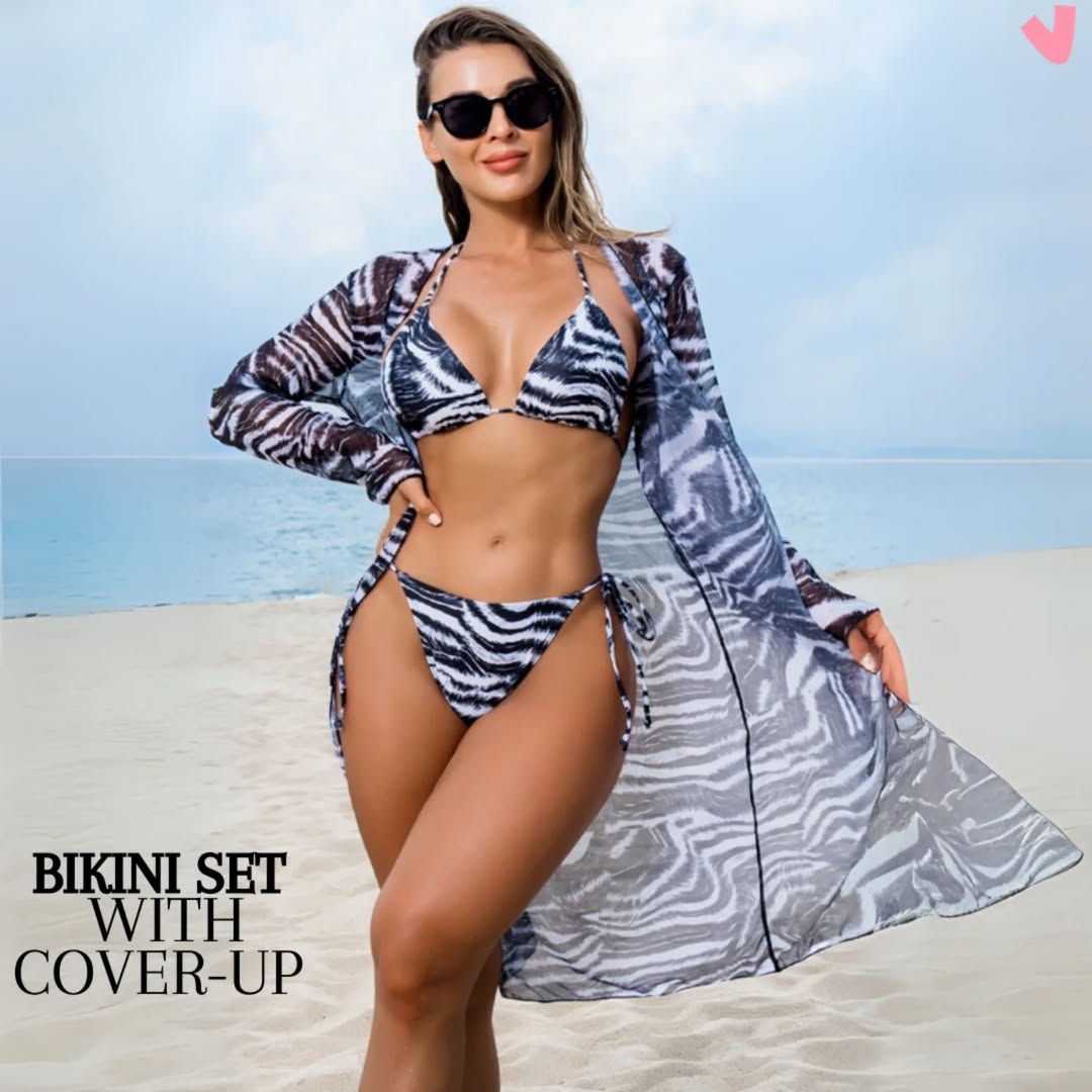 Bikini and Sheer Cover-Up