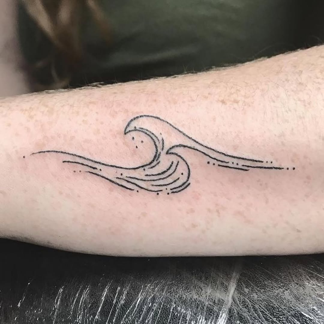 Simple Wave tattoo