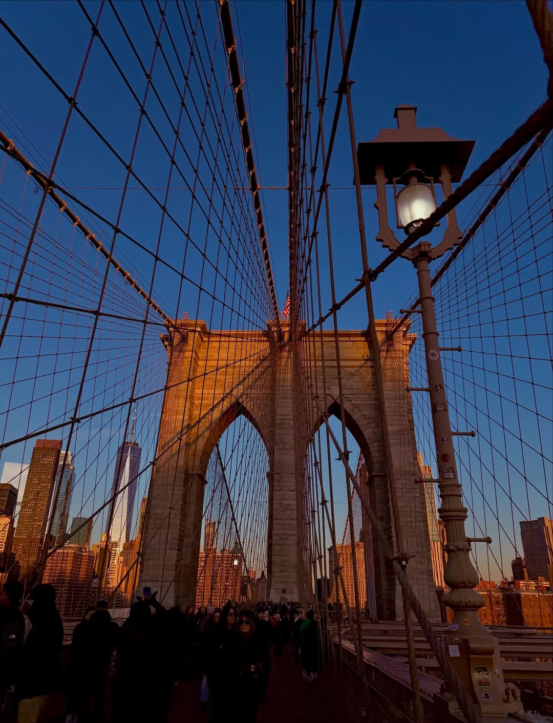 Nothing beats a sunrise stroll on the Brooklyn Bridge