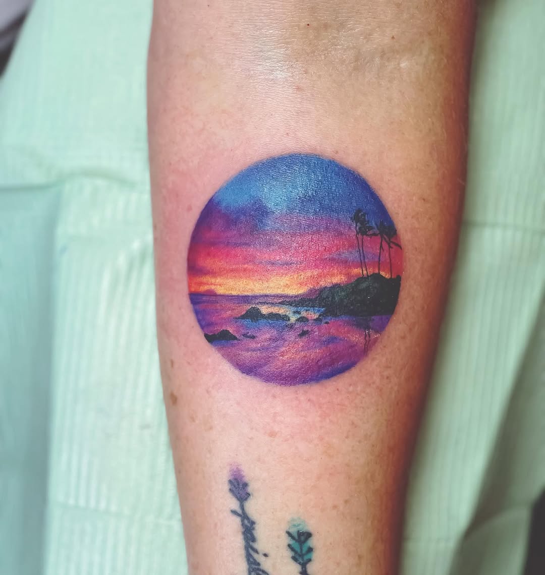 Sunset Horizon tattoo