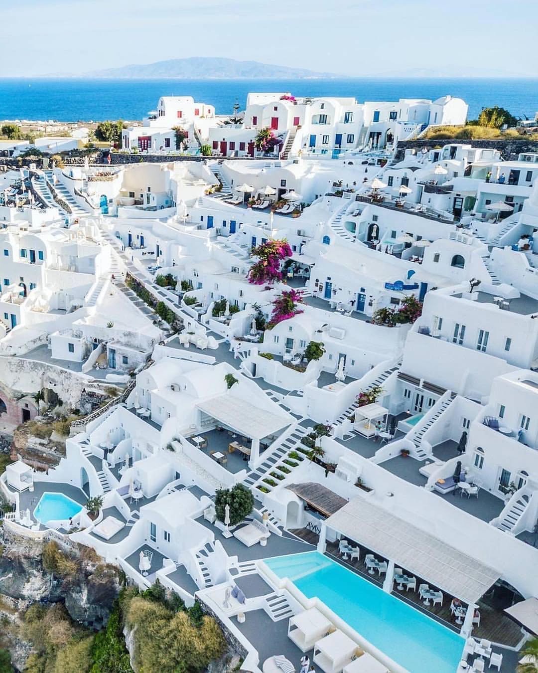 Europe in summer in Santorini