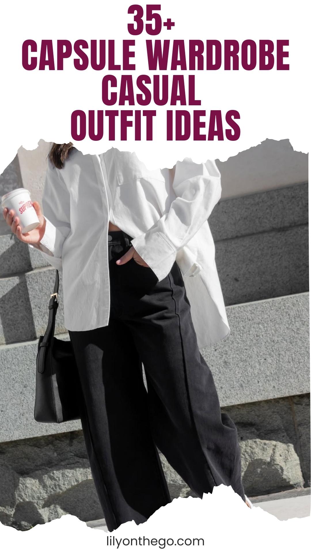 35+ Capsule Wardrobe Casual Outfit Ideas