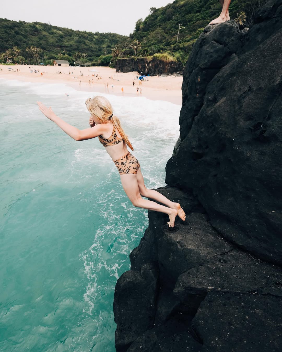 Cliff jumping moments