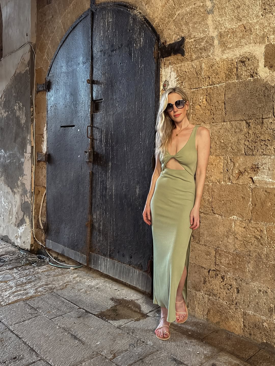 Linen cover-up dress